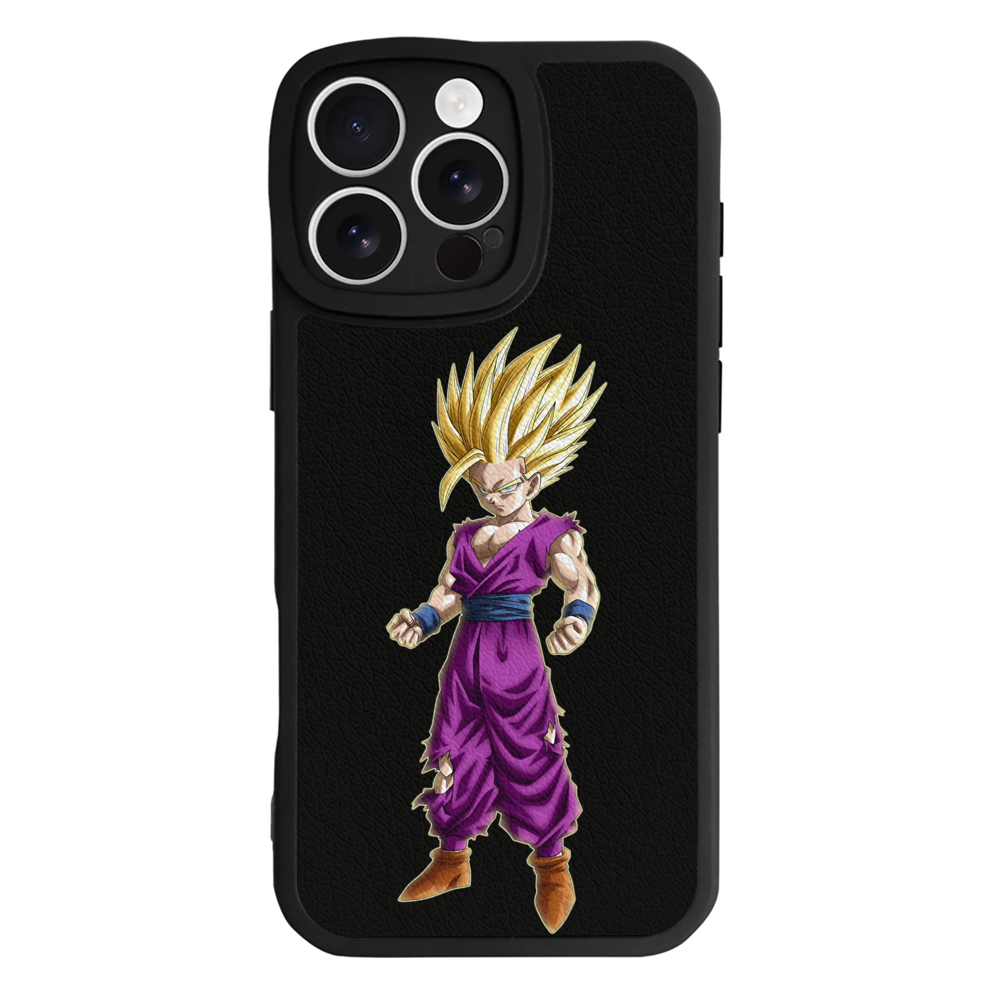 （画像用） ドラゴンボール 孫 悟飯（そんごはん）DRAGON BALL Son Gohan 【iPhone 16シリーズ対応】シリコンスマホケース（レザー調） 材質：シリコン